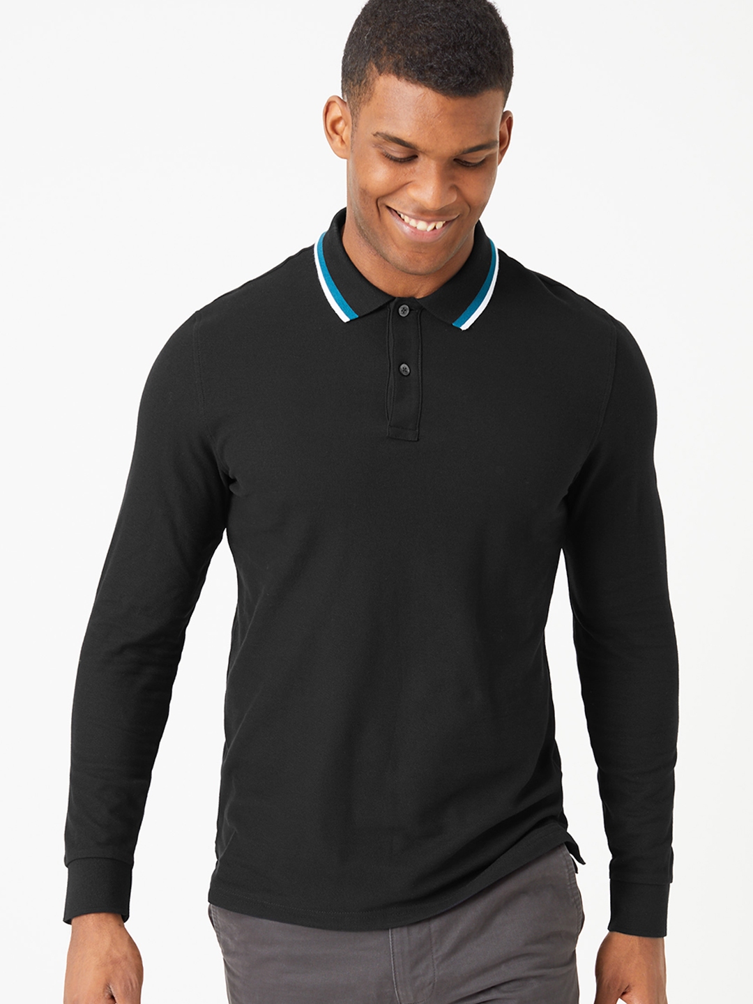 black polo t shirt for men
