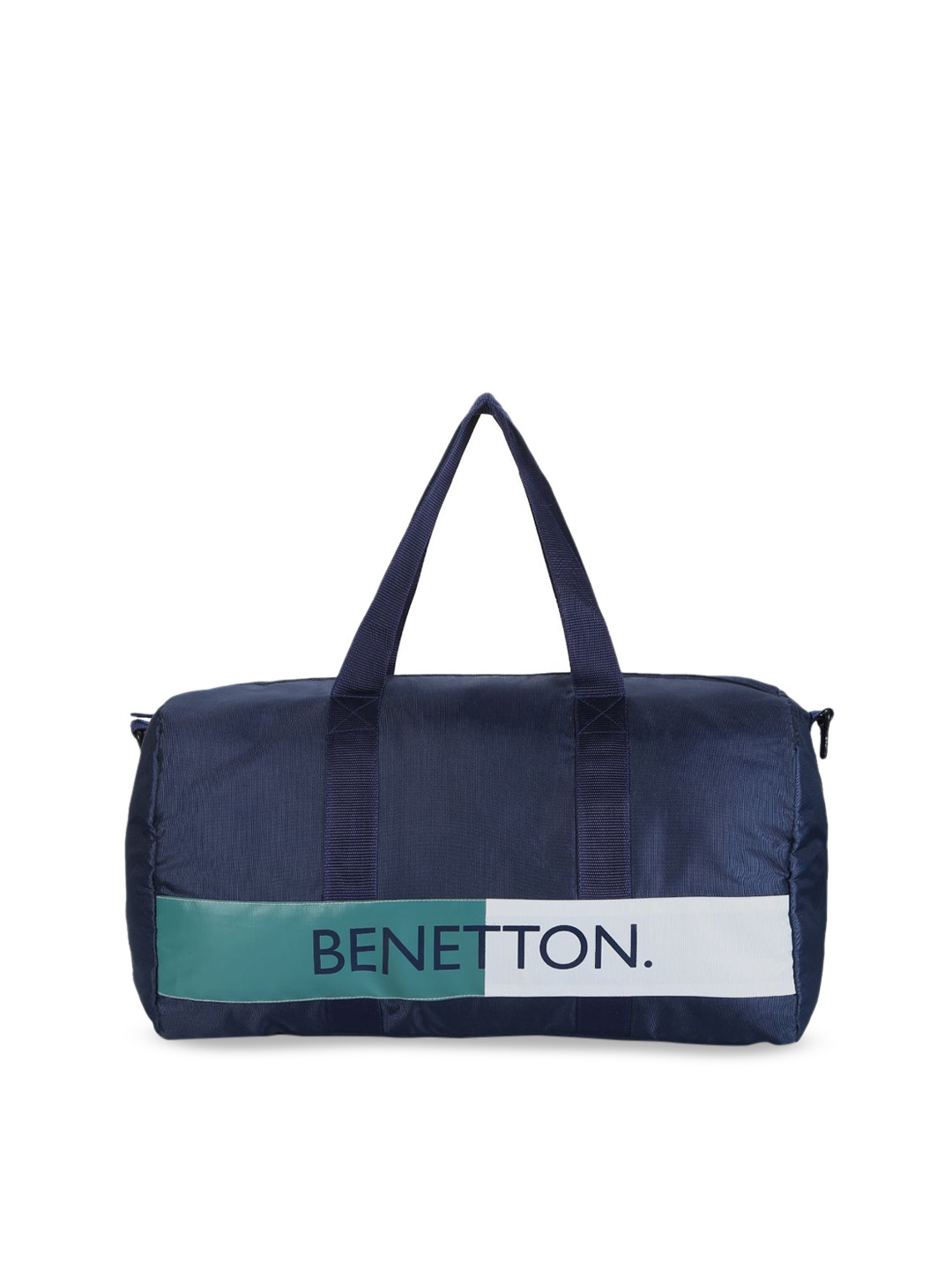 Buy United Colors Of Unisex Navy Blue Solid Small Duffel Bag