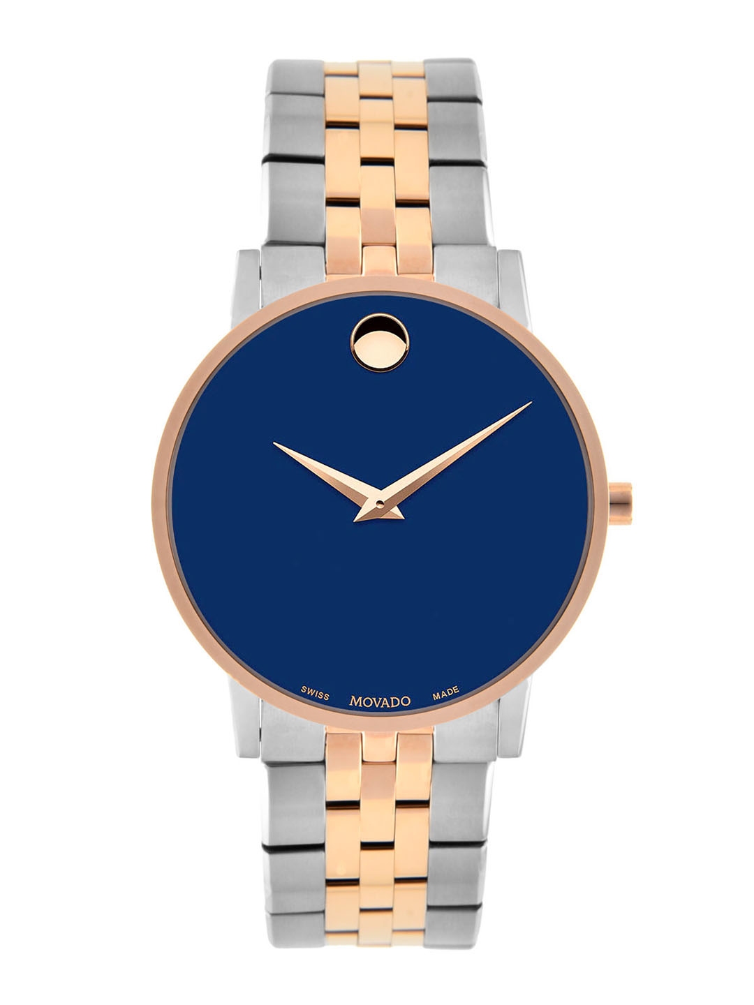 movado museum watch blue face