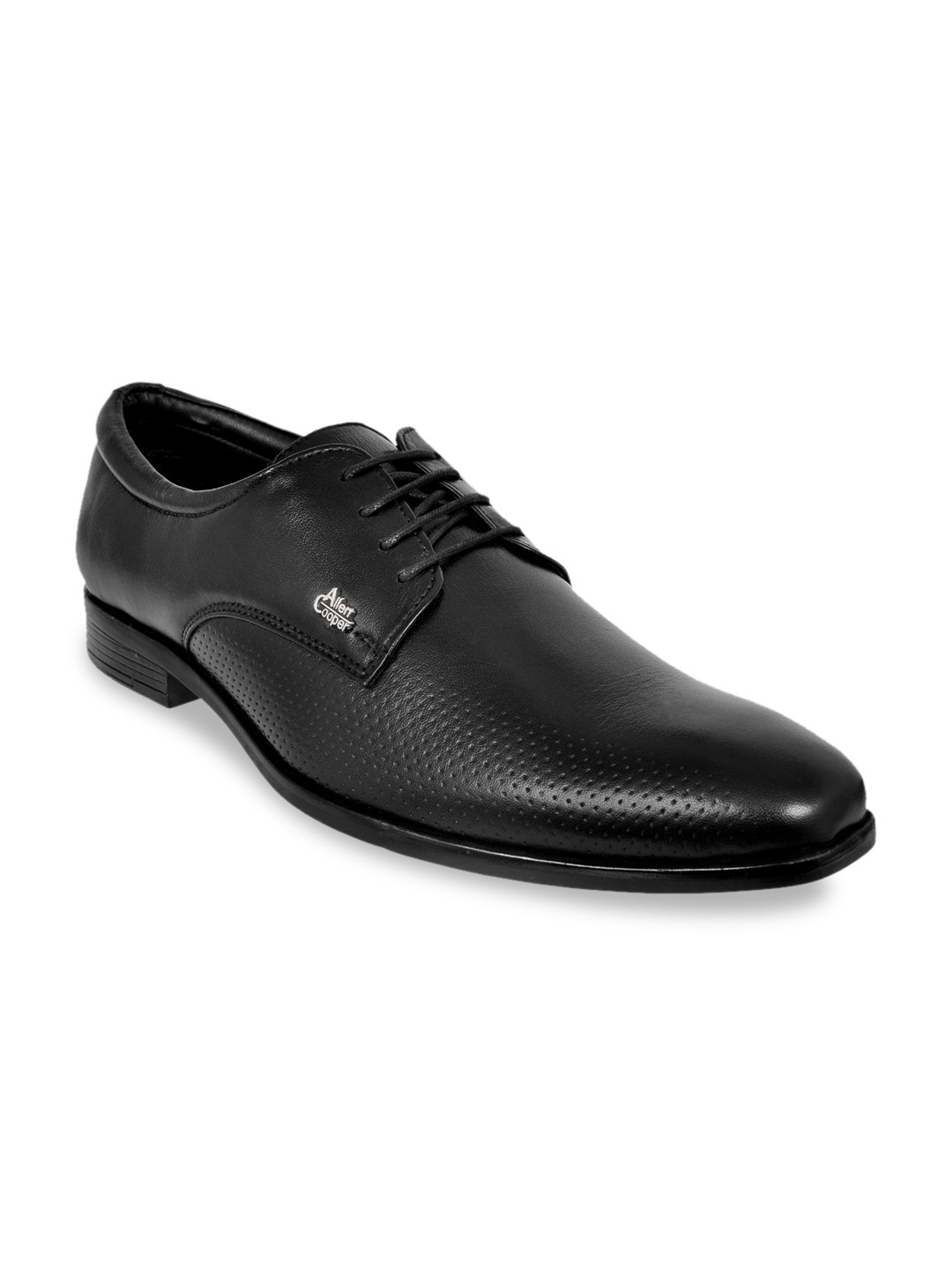 Buy Allen Cooper Men Black Solid Leather Derbys Formal Shoes for Men