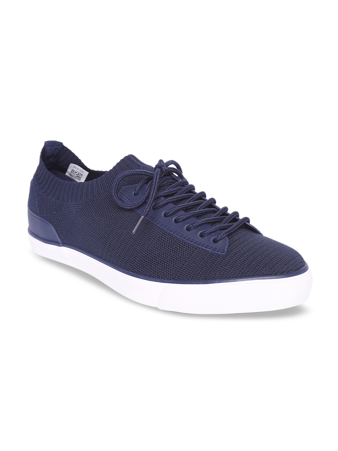 Buy FILA Men Navy Blue Woven Design Sneakers - Casual Shoes for Men ...