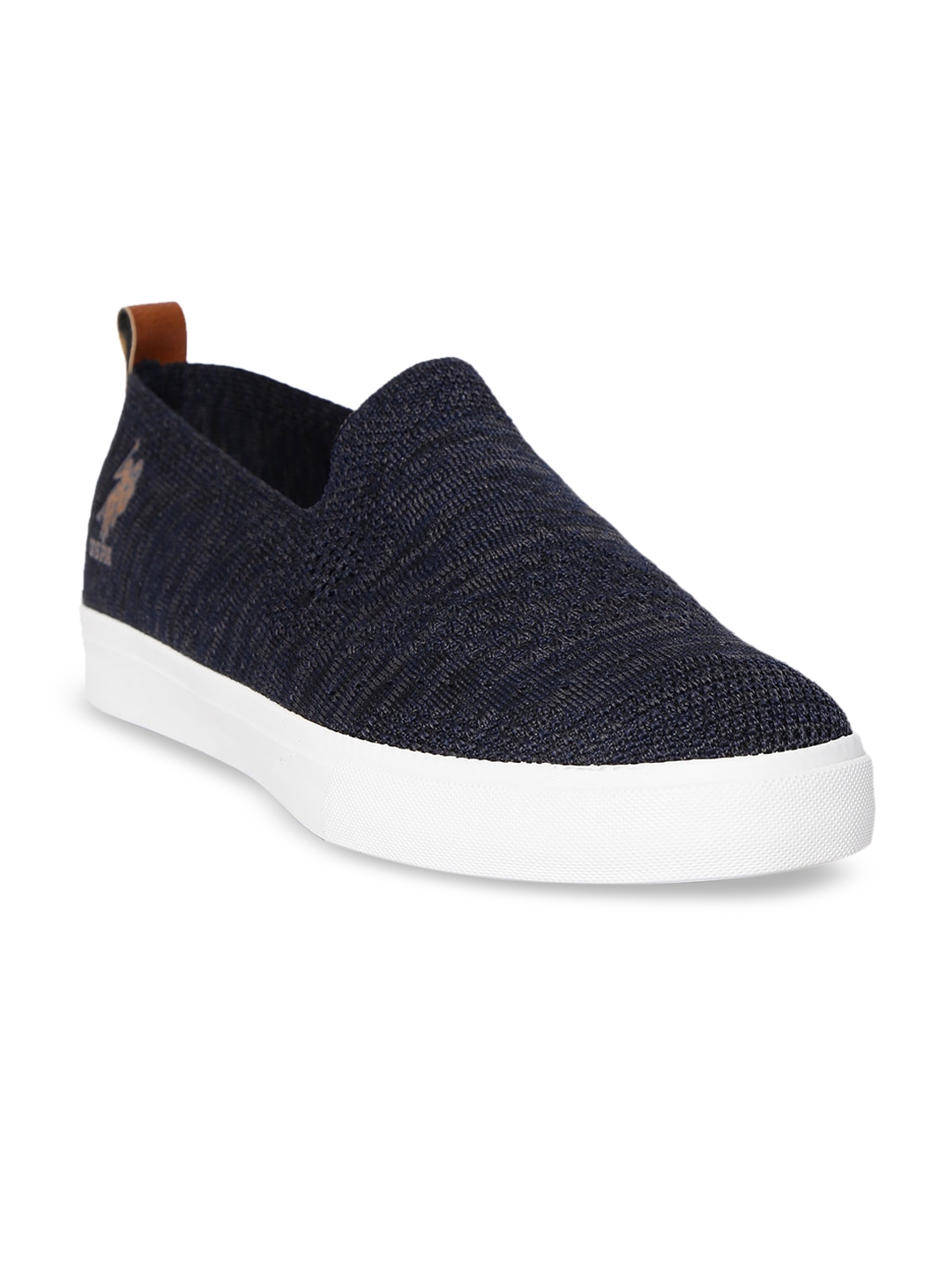 Buy U.S. Polo Assn. Men Navy Blue Slip On Sneakers - Casual Shoes for ...