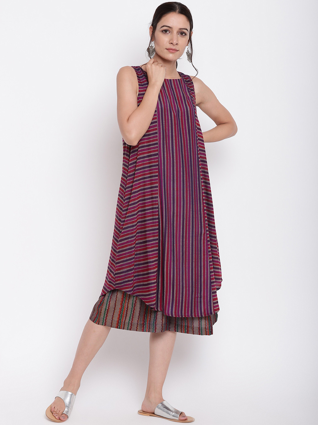 Women'S Pink Solid Kurta With Palazzos