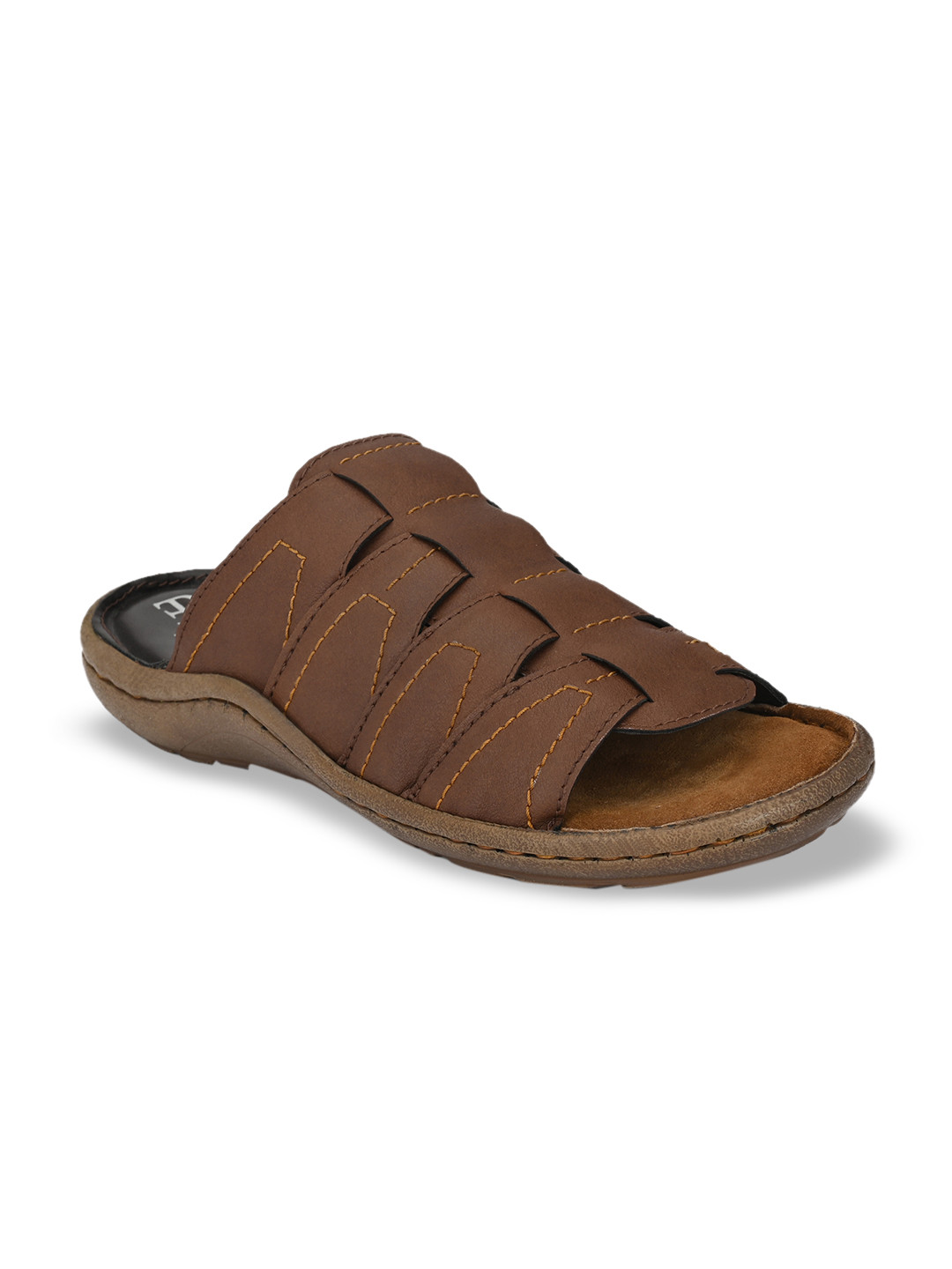 Buy El Paso Men Brown Solid Fisherman Sandals - Sandals for Men 10734722 | Myntra