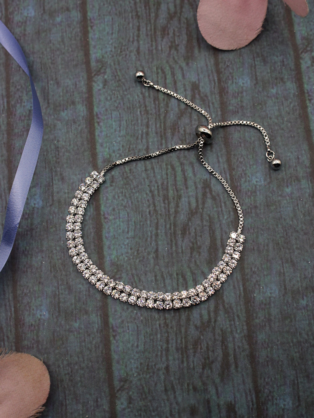 Buy Sia Art Jewellery Silver Toned Bracelet - Bracelet for Women ...