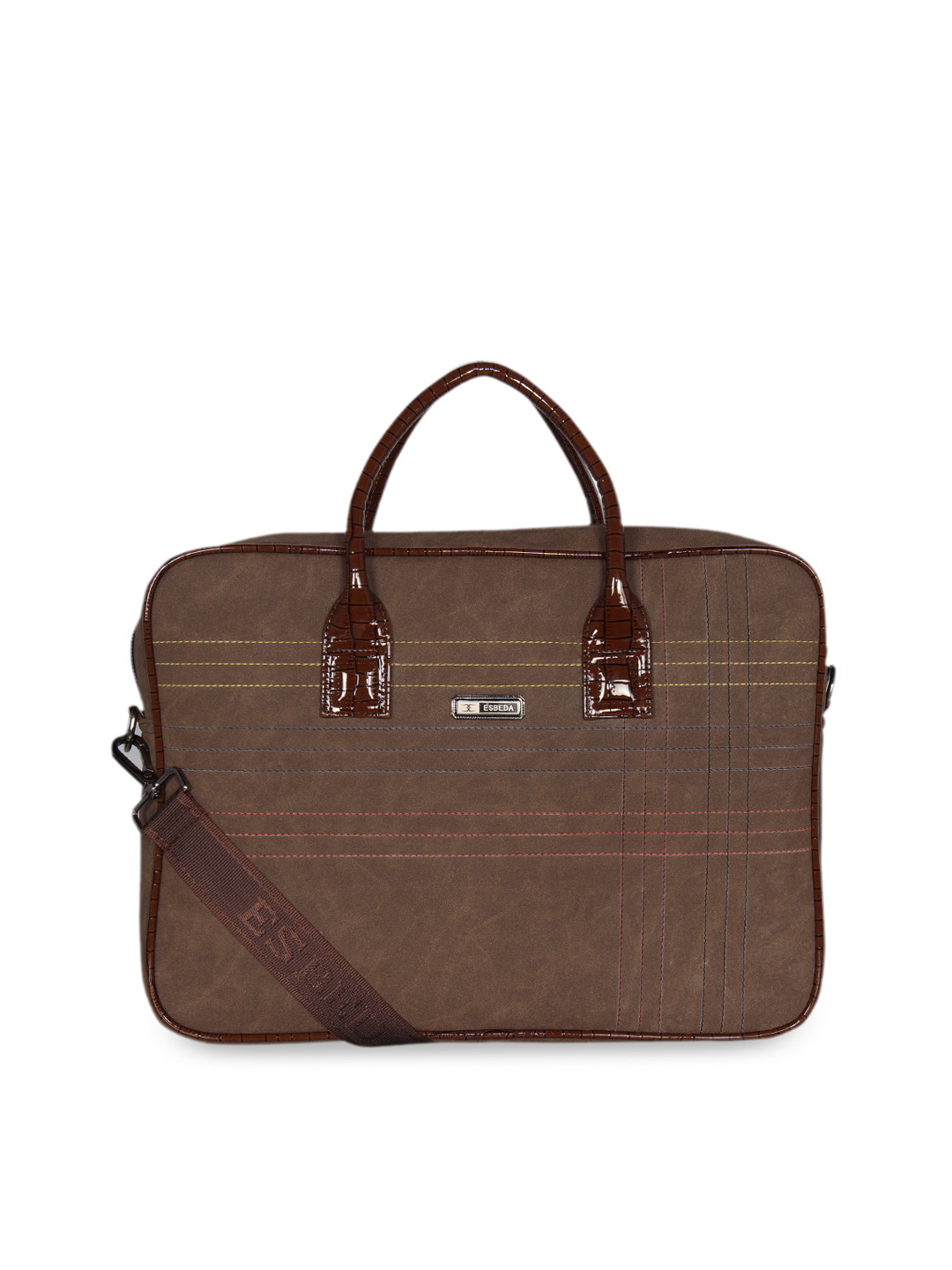 Buy ESBEDA Unisex Brown Solid Laptop Bag Laptop Bag for Unisex 10750744 Myntra