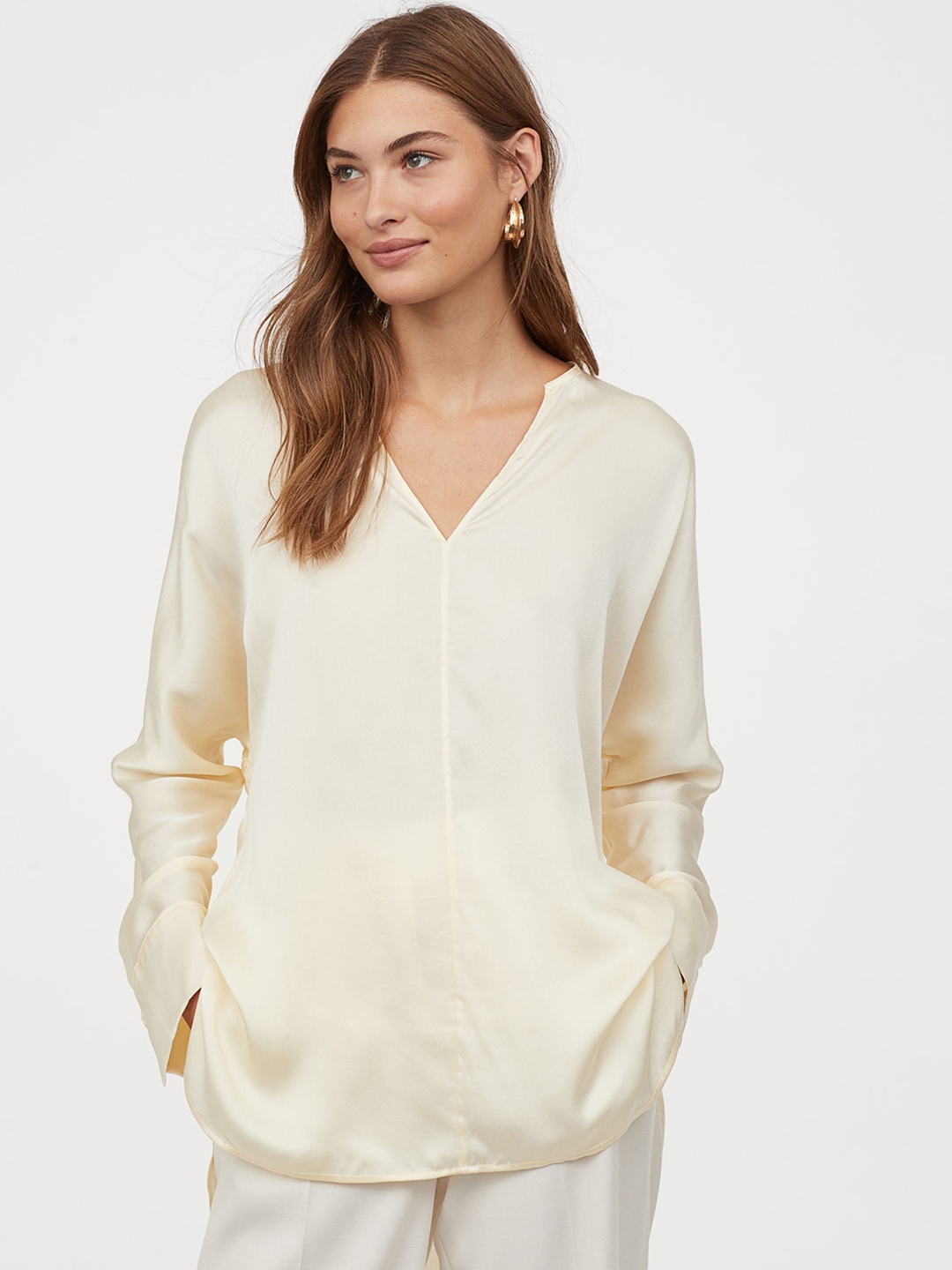 h&m white blouse uk