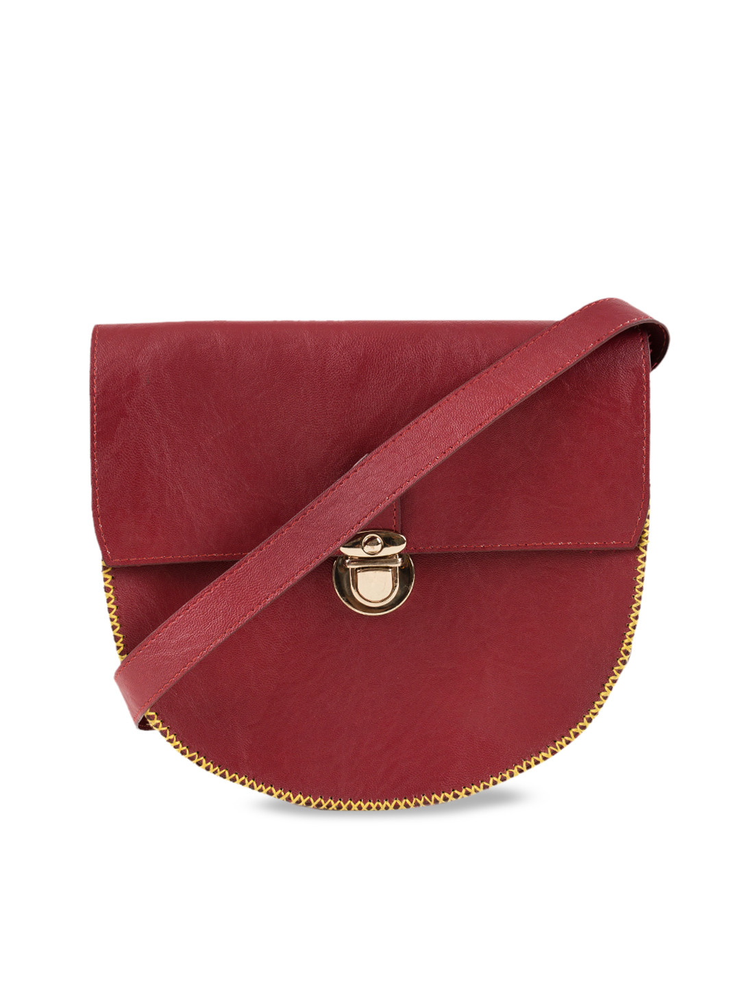 Buy Chumbak Maroon Solid Sling Bag Handbags for Women 10580542 Myntra