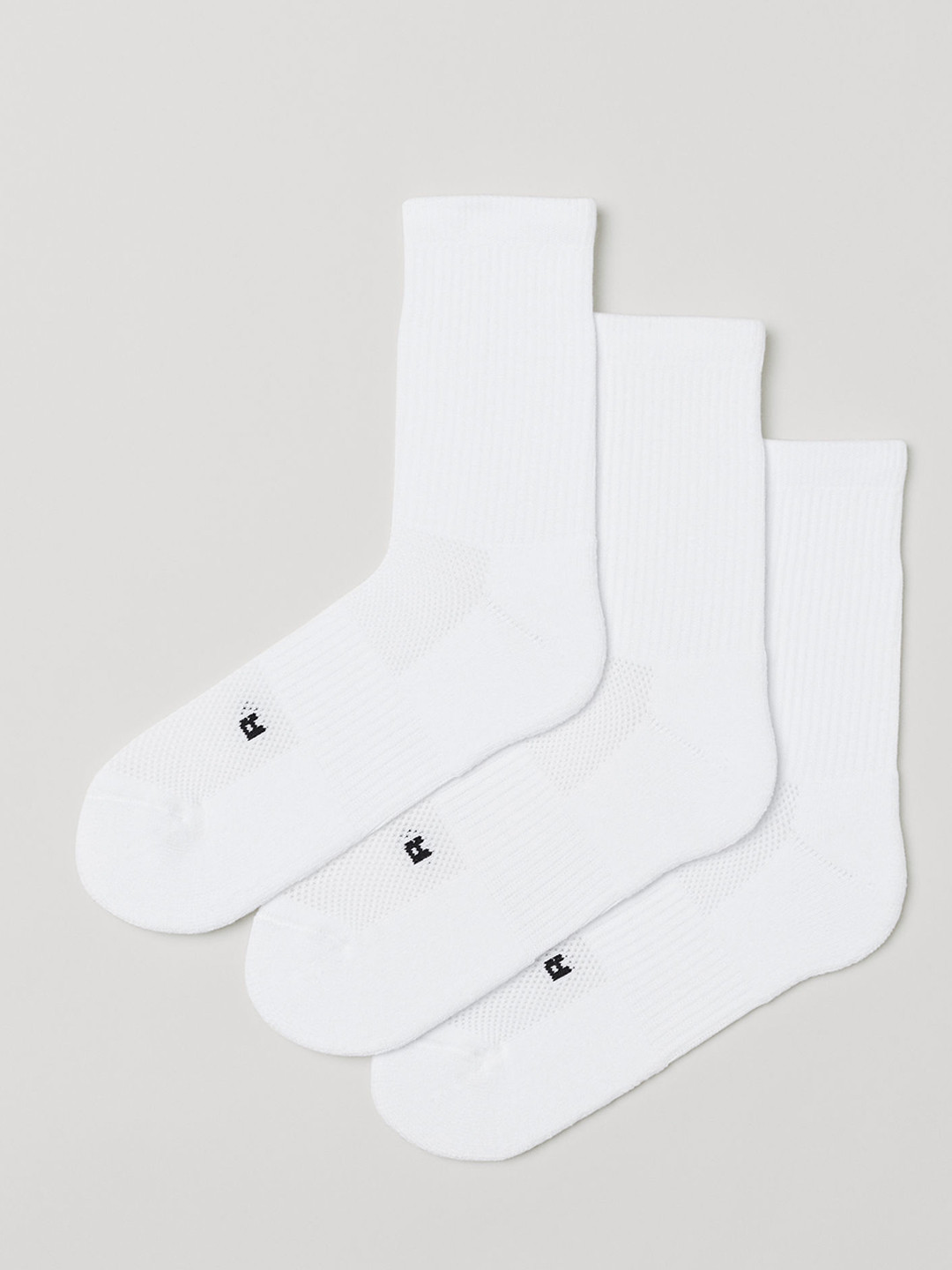 Buy H&M Men White Solid 3 Pack Sports Socks Socks for Men 10576900