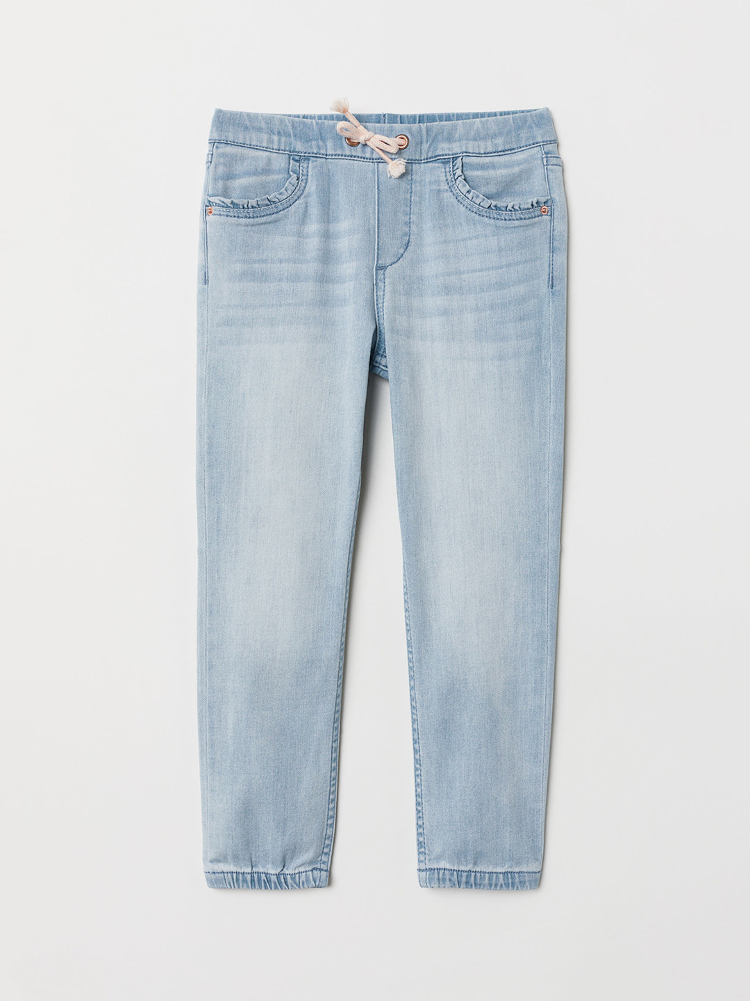 Buy H&M Girls Blue Denim Pull On Trousers Trousers for Girls 10577782