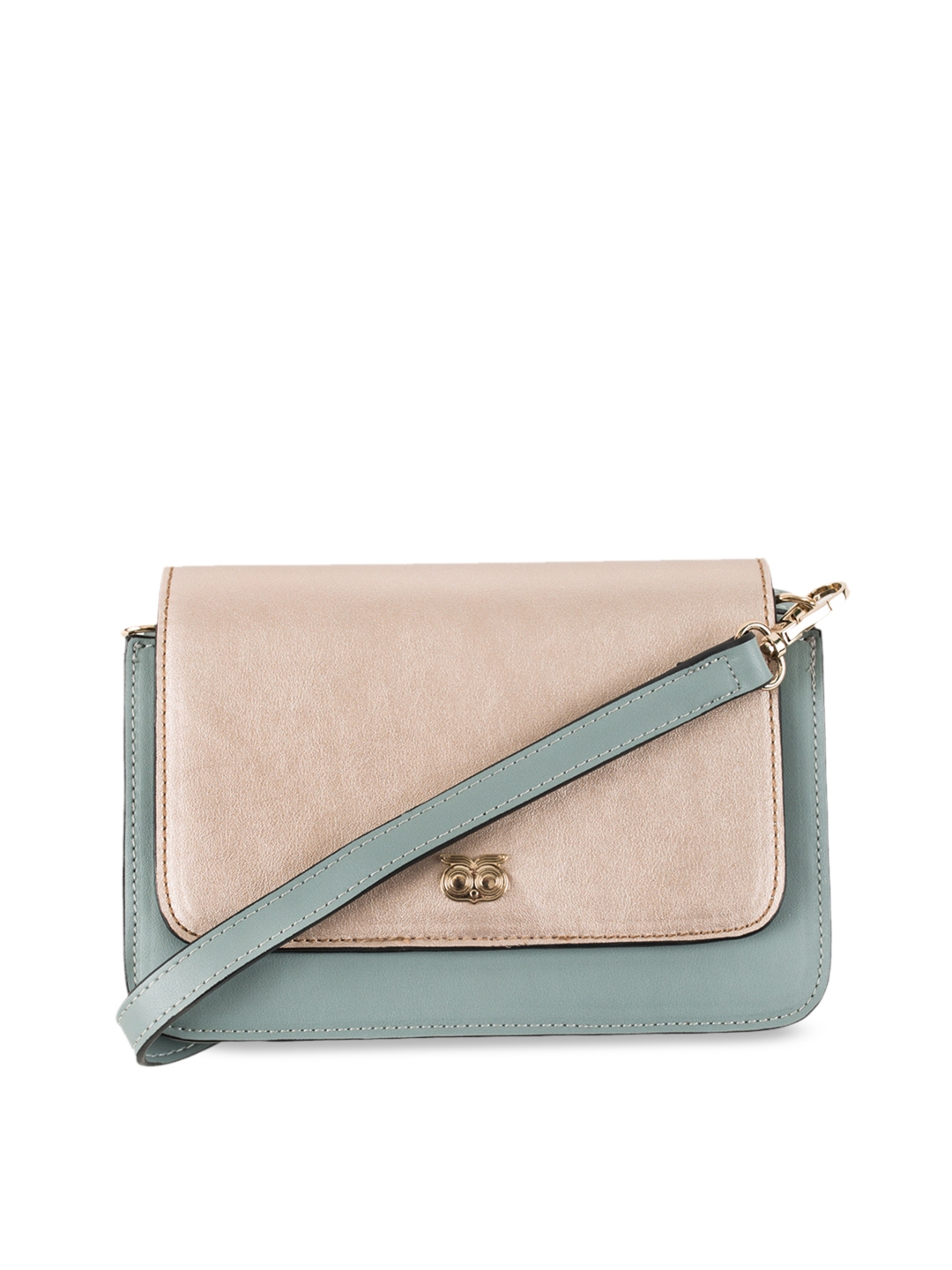 Buy Chumbak Blue & Beige Colourblocked Sling Bag - Handbags for Women ...