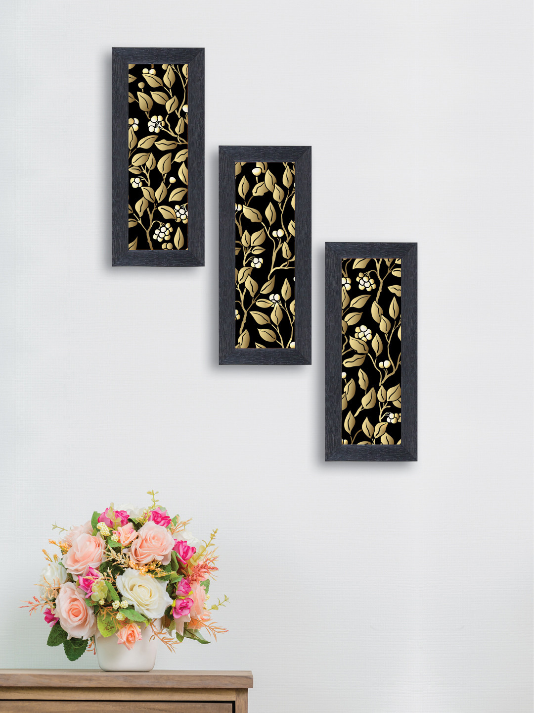 Buy Nest ART Set Of 3 Synthetic Wood Wall Art Wall Art for Unisex