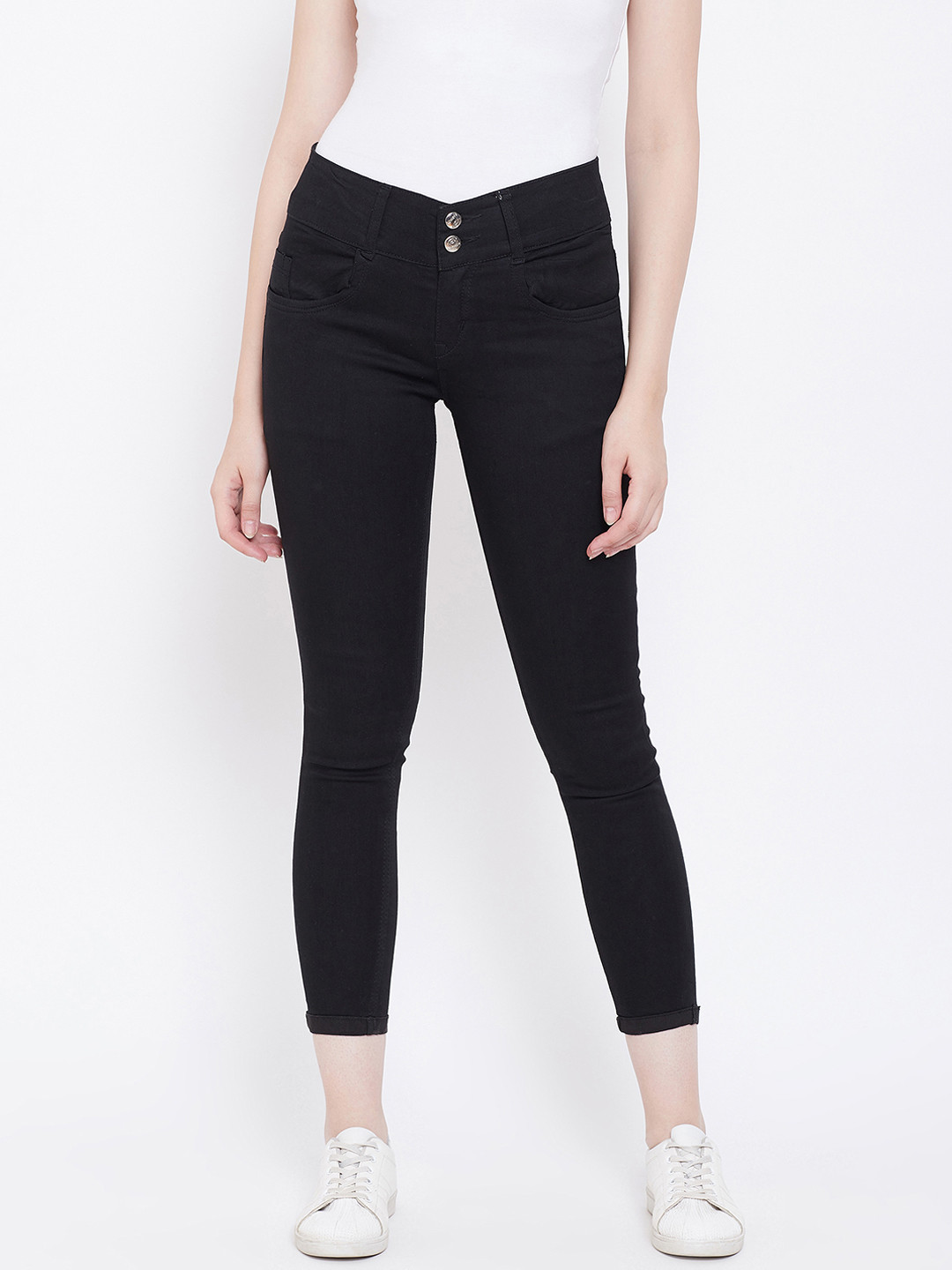 Buy Nifty Women Black Slim Fit Mid Rise Clean Look Jeans Jeans for