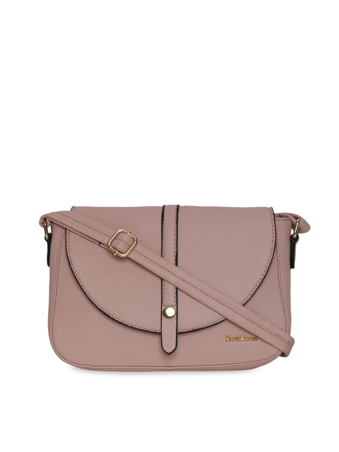 Buy David Jones Pink Solid Sling Bag Handbags for Women