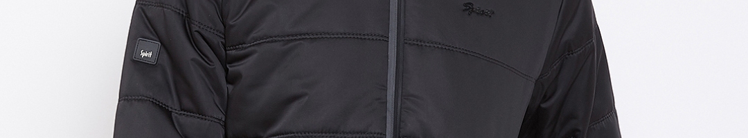 Buy Spirit Men Black Solid Padded Jacket - Jackets for Men 10600844 ...