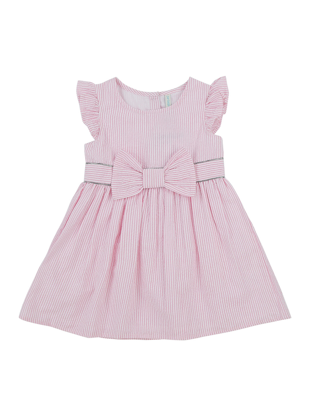 Buy Pantaloons Baby Girls Pink Striped Fit And Flare Dress Dresses