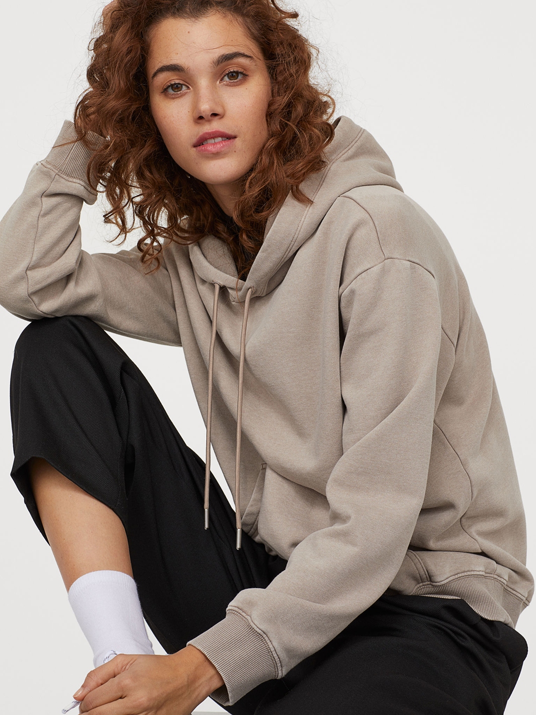 Buy H&M Women Brown Hooded Top - Sweatshirts for Women 11310194 | Myntra