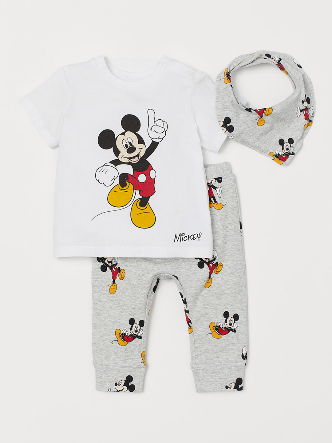 Buy H&M Boys White & Grey Printed 3 Piece Jersey Set Clothing Set for Boys 11301914 Myntra