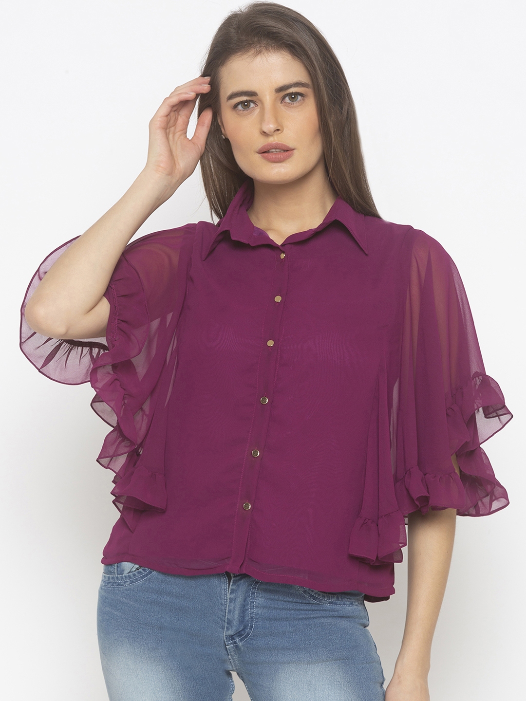 Buy Iti Women Purple Solid Top - Tops for Women 11315526 | Myntra