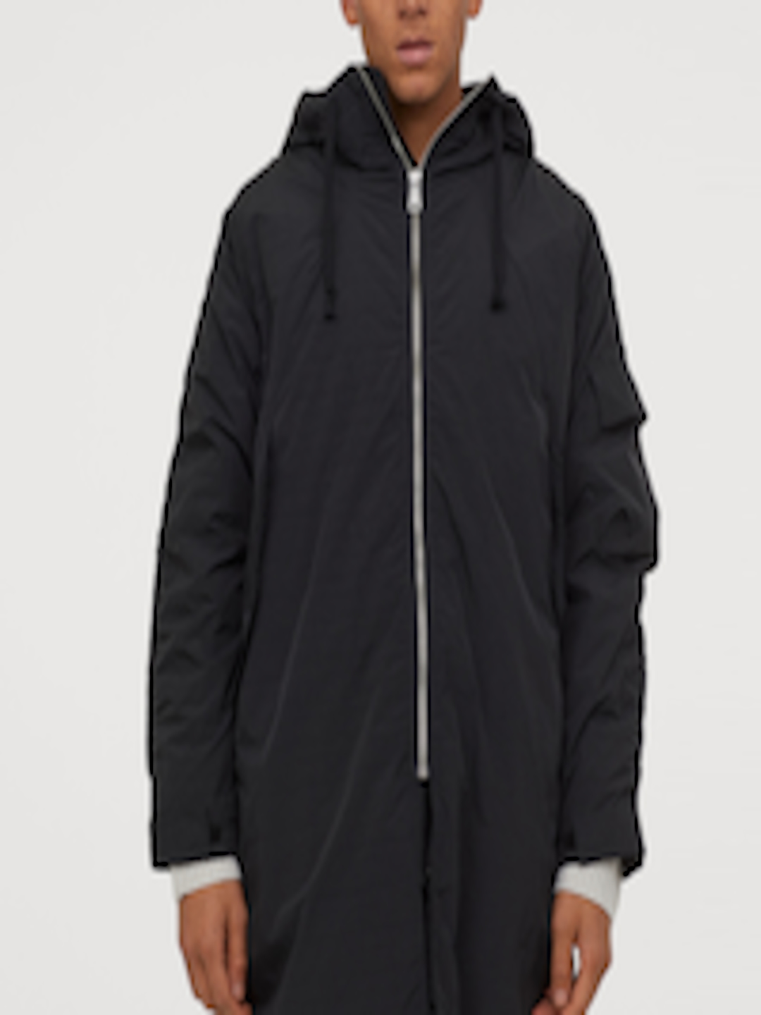 Buy H&M Men Black Solid Padded Nylon Parka - Jackets for Men 11309976 ...