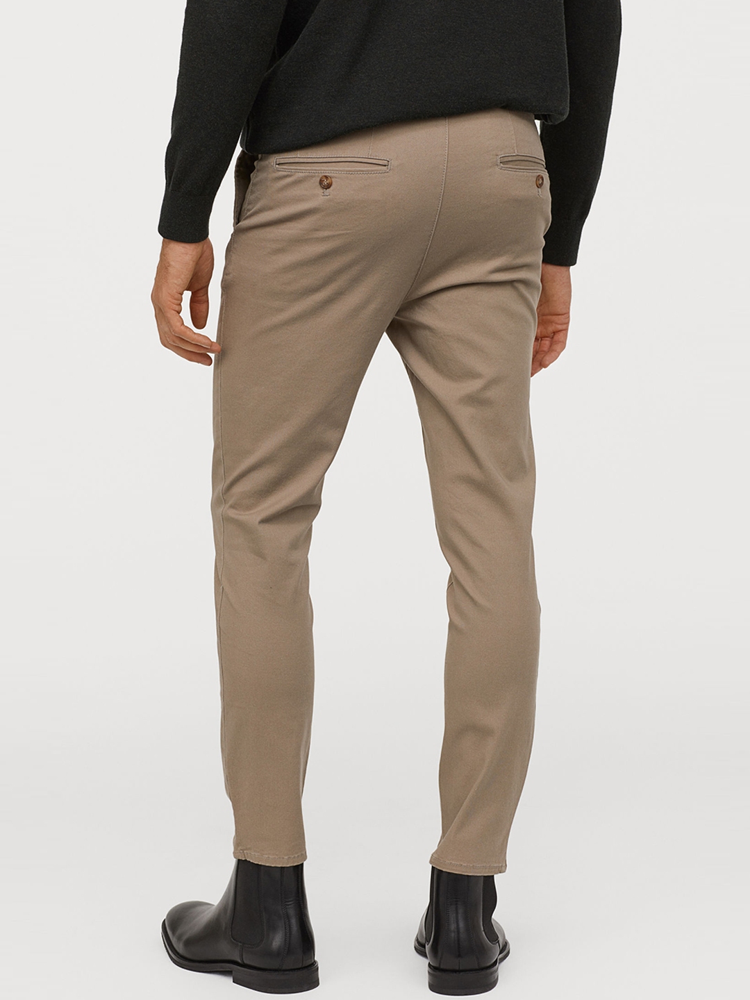 h&m skinny fit cotton chinos