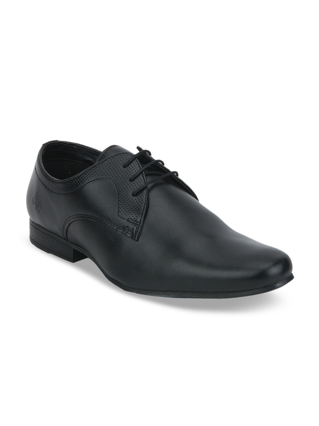 Buy Bond Street By Red Tape Men Black Solid Formal Derbys Formal