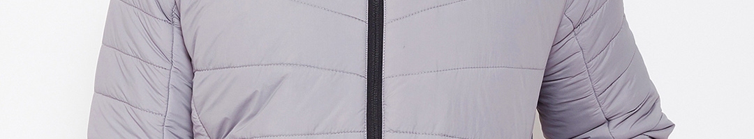 Buy Okane Men Grey Solid Puffer Jacket - Jackets for Men 11316386 | Myntra