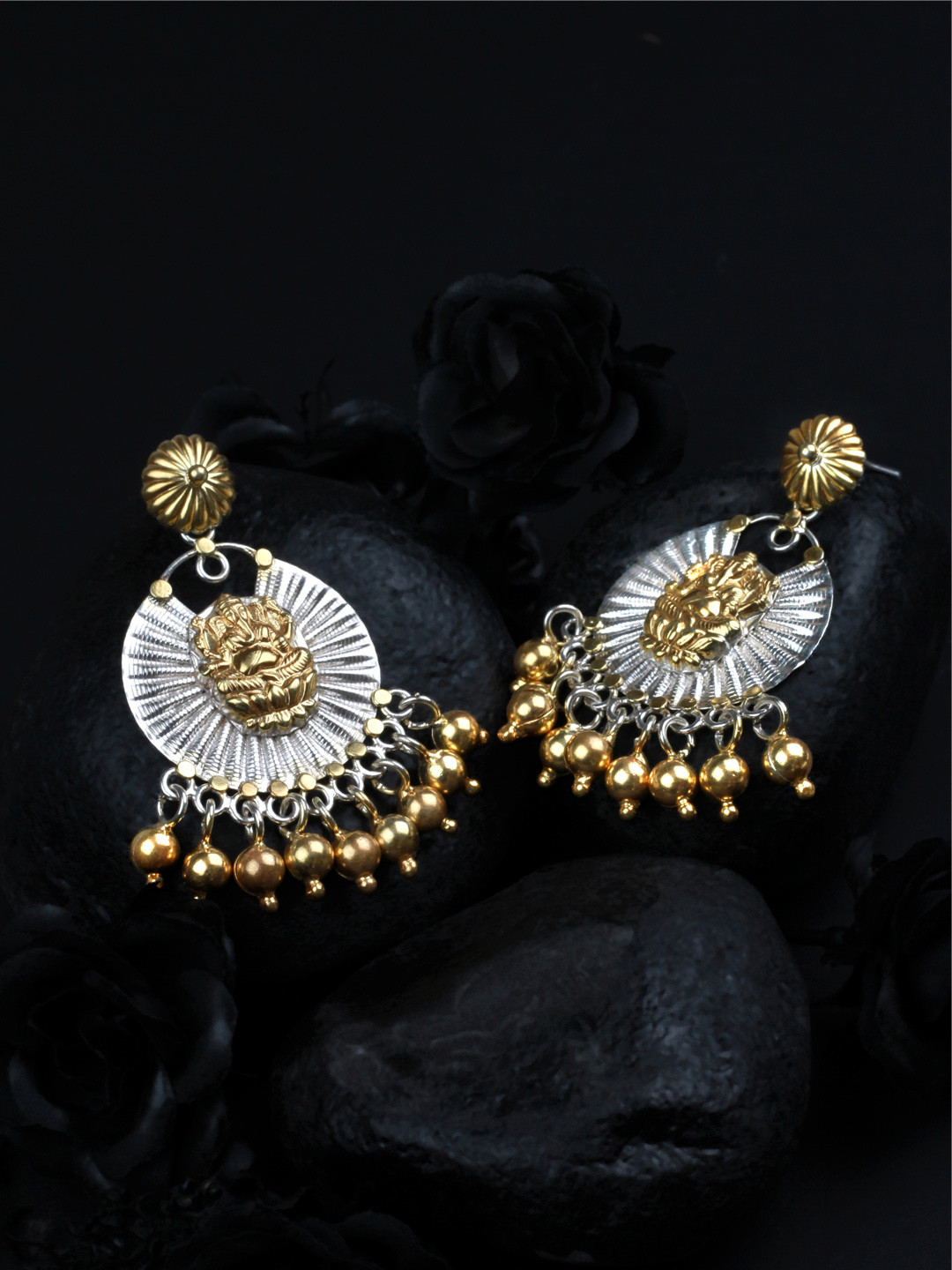 Silver earrings myntra Clearance