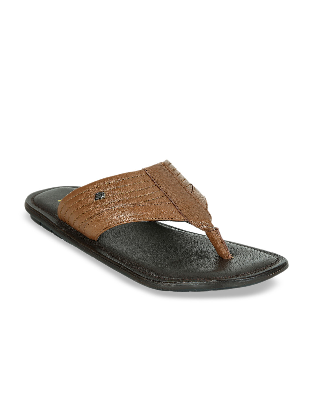 Buy ID Men Brown Solid Sandals Sandals for Men 11332170 Myntra