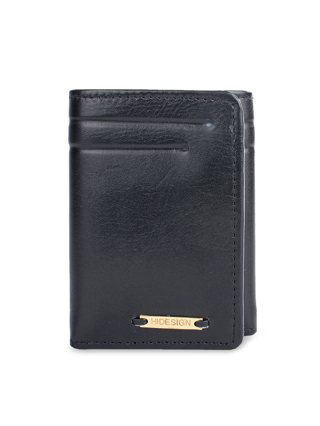Buy Hidesign Men Black Textured Three Fold Leather Wallet Wallets for Men 11329872 Myntra