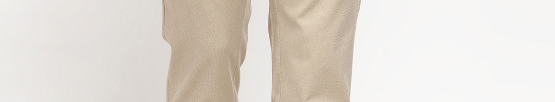 Buy Trendz Men Beige Comfort Regular Fit Solid Chinos - Trousers for ...