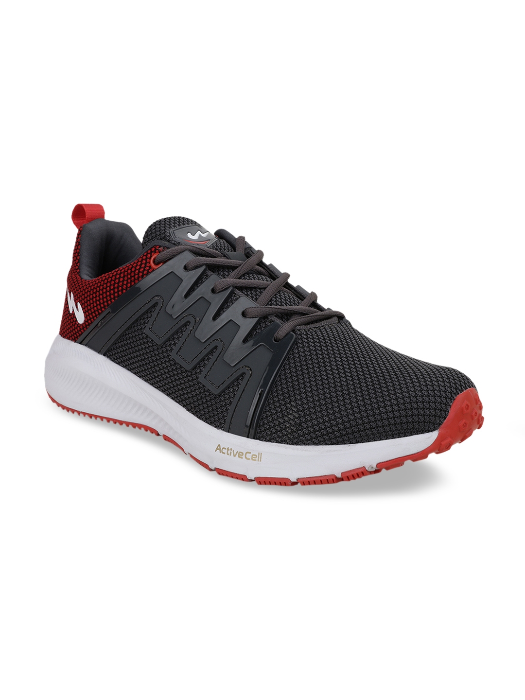 Buy Campus Men Charcoal Grey & Red Running Shoes - Sports Shoes for Men 11325142 | Myntra