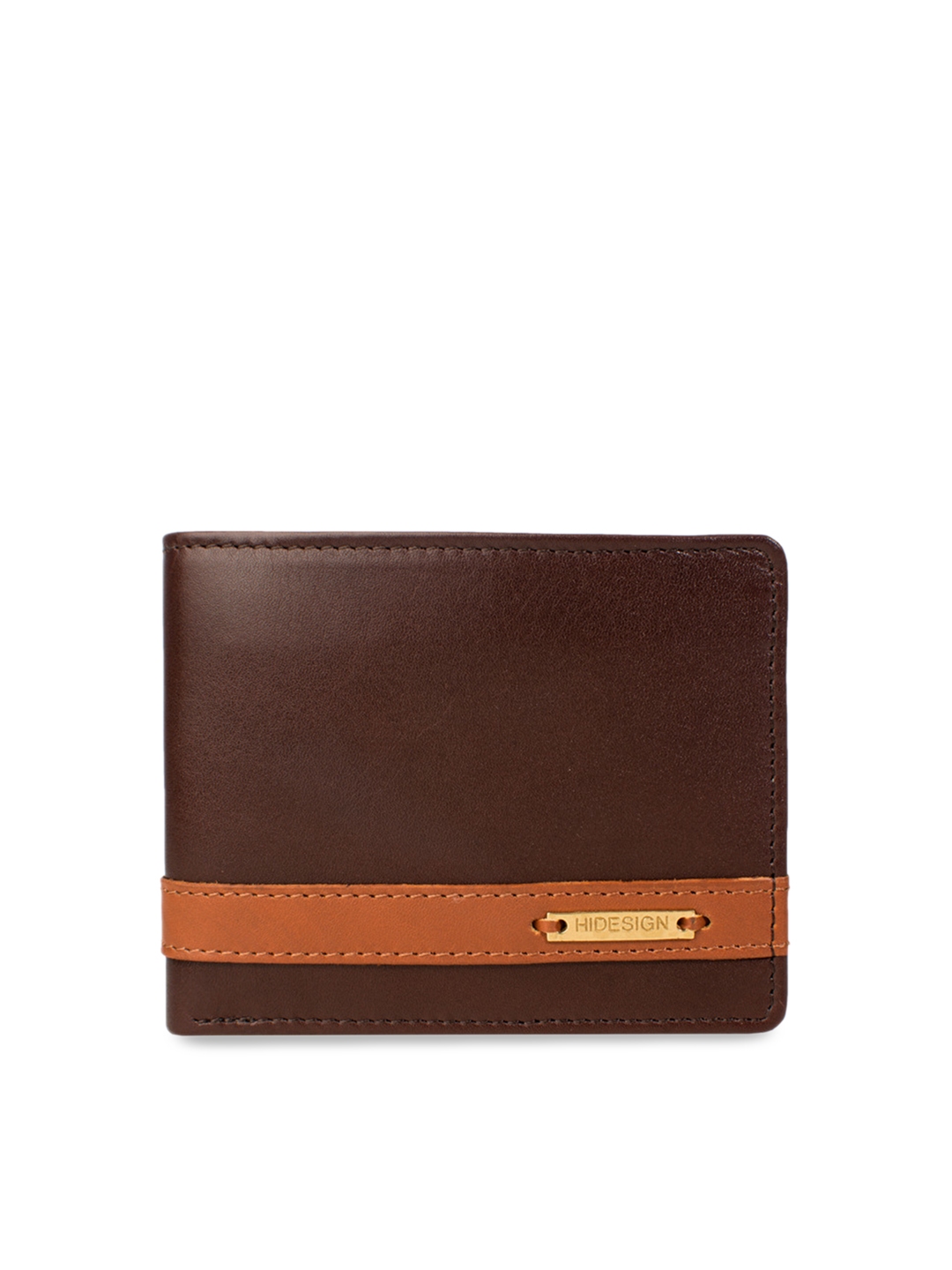 Buy Hidesign Men Brown Solid Two Fold Leather Wallet - Wallets for Men ...