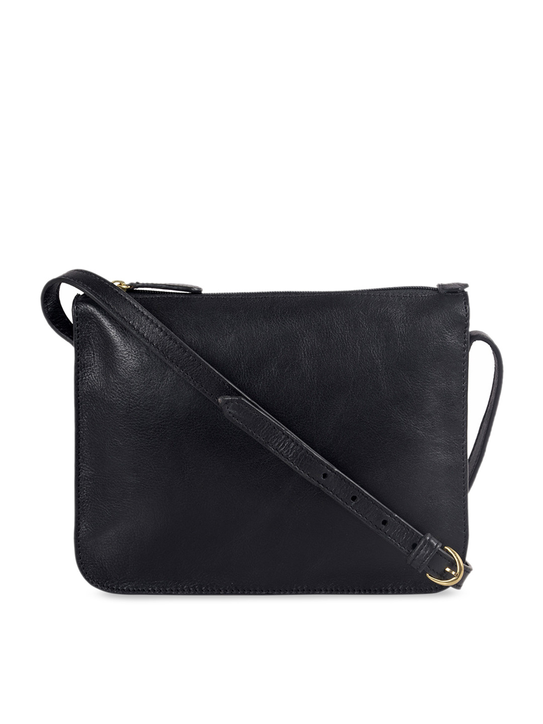 Buy Hidesign Men Black Solid Leather Messenger Bag Messenger Bag for