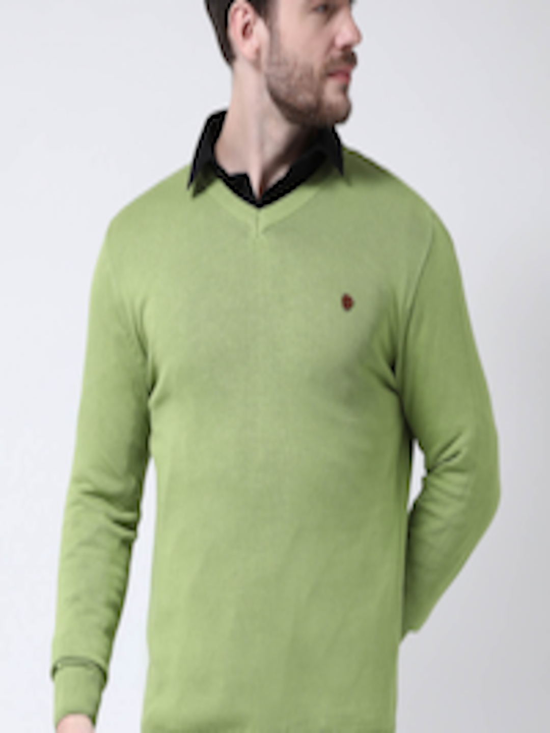 Buy COBB Men Sea Green Solid Pullover Sweater - Sweaters for Men ...