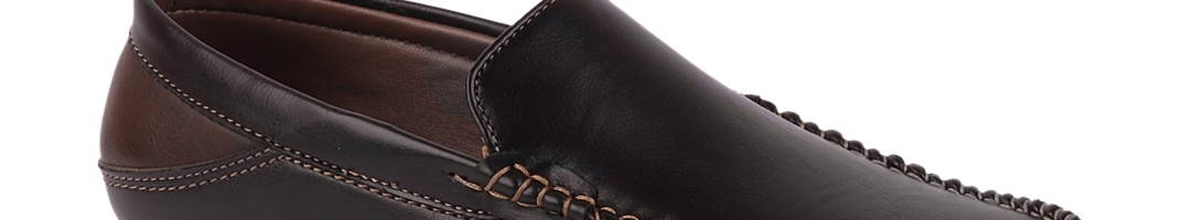 Buy FAUSTO Men Black Solid Formal Loafers - Formal Shoes for Men ...
