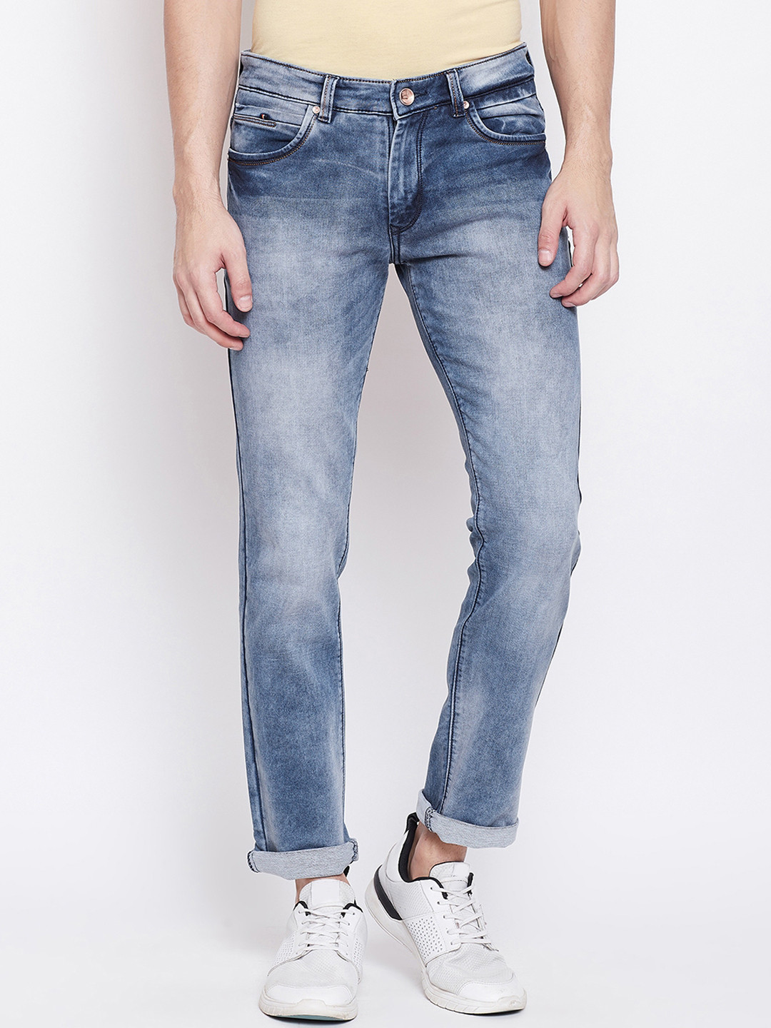 Buy Duke Men Blue Regular Fit Mid Rise Clean Look Jeans Jeans for Men