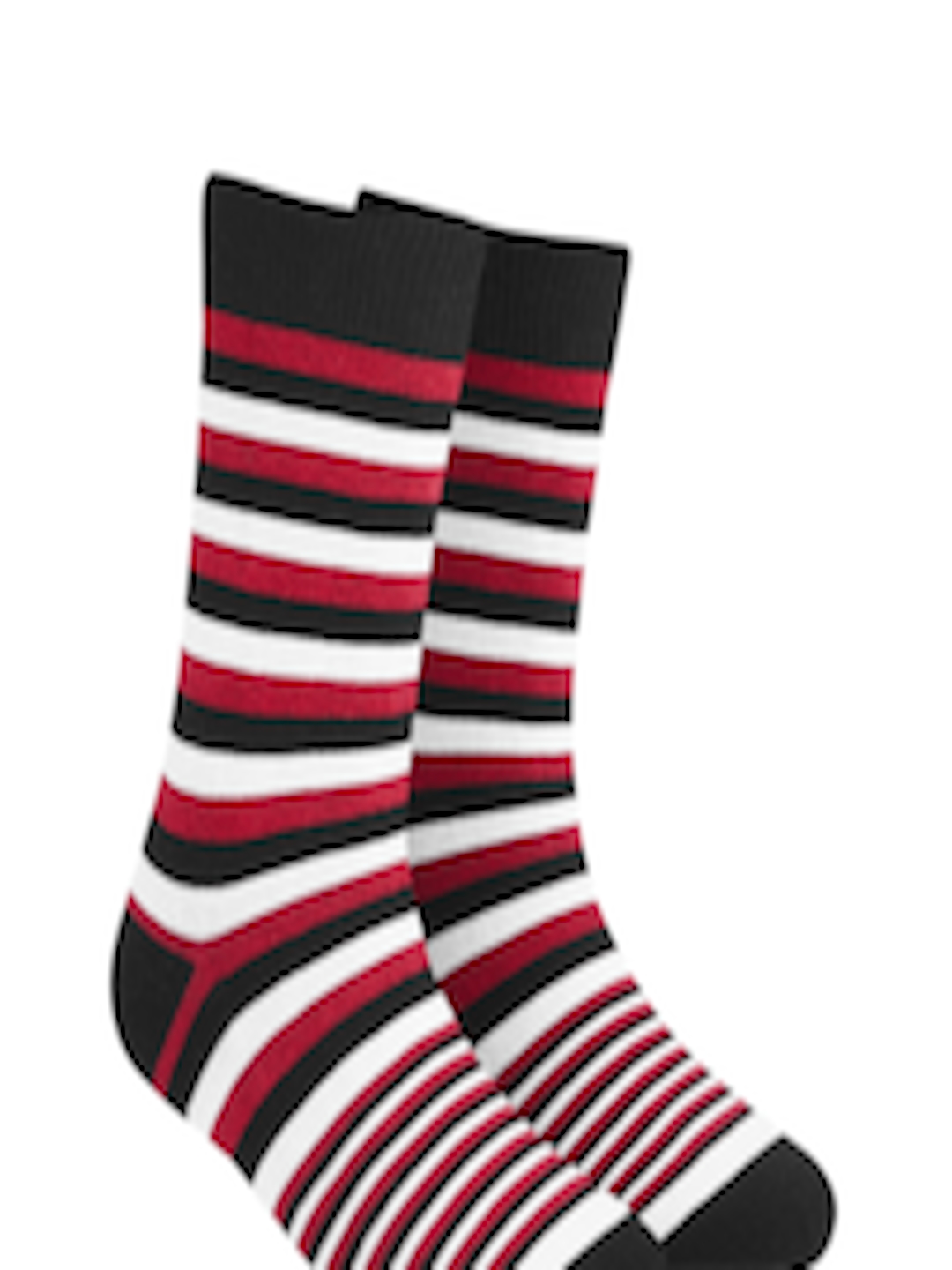 Buy Dynamocks Unisex Maroon & Black Striped Calf Length Socks - Socks ...