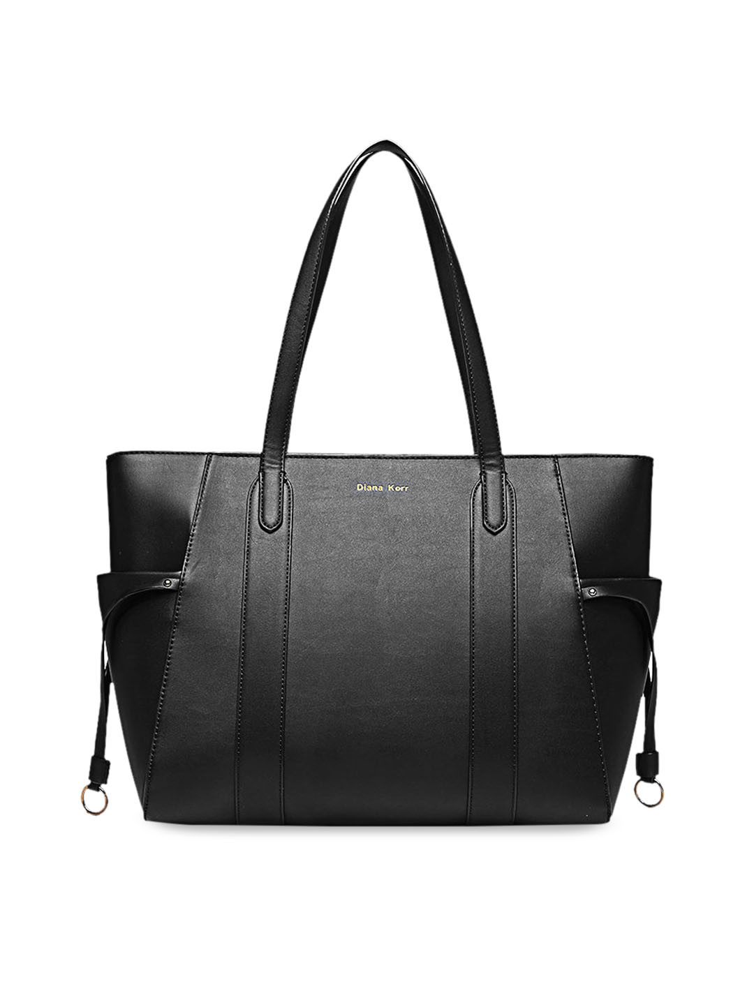 Buy Diana Korr Black Solid Shoulder Bag Handbags for Women 11380292