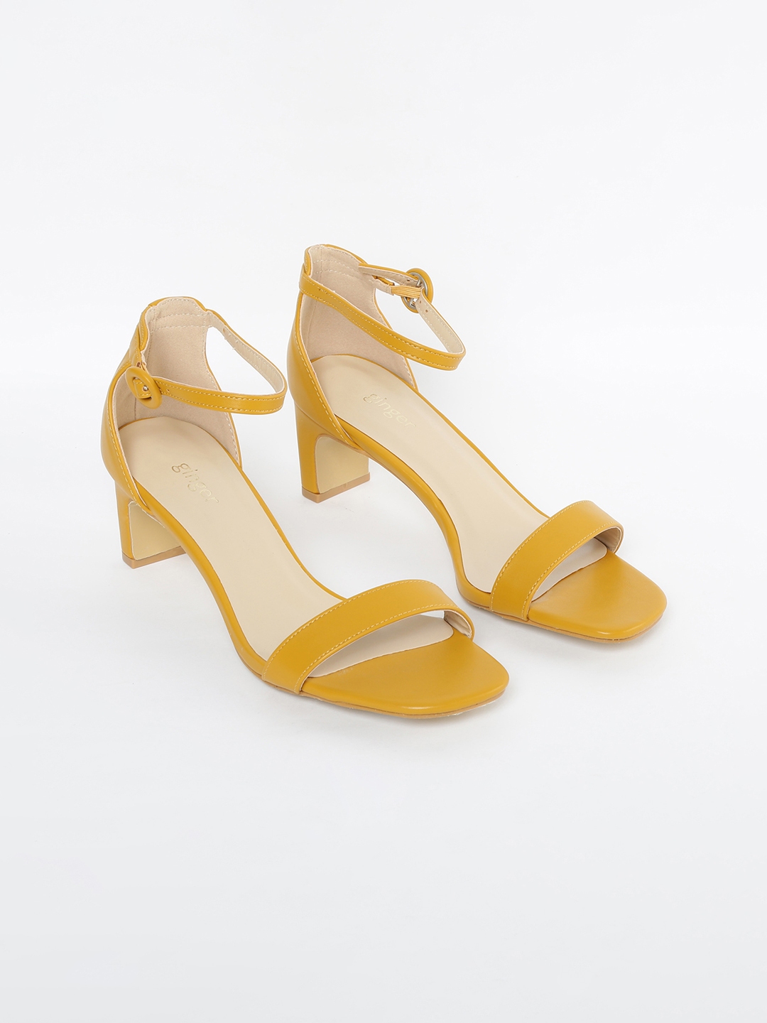 mustard yellow low heels