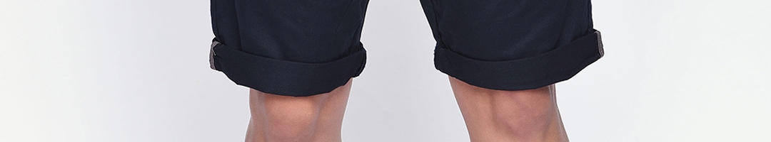 Buy Beevee Men Navy Blue Solid Regular Fit Shorts - Shorts for Men ...