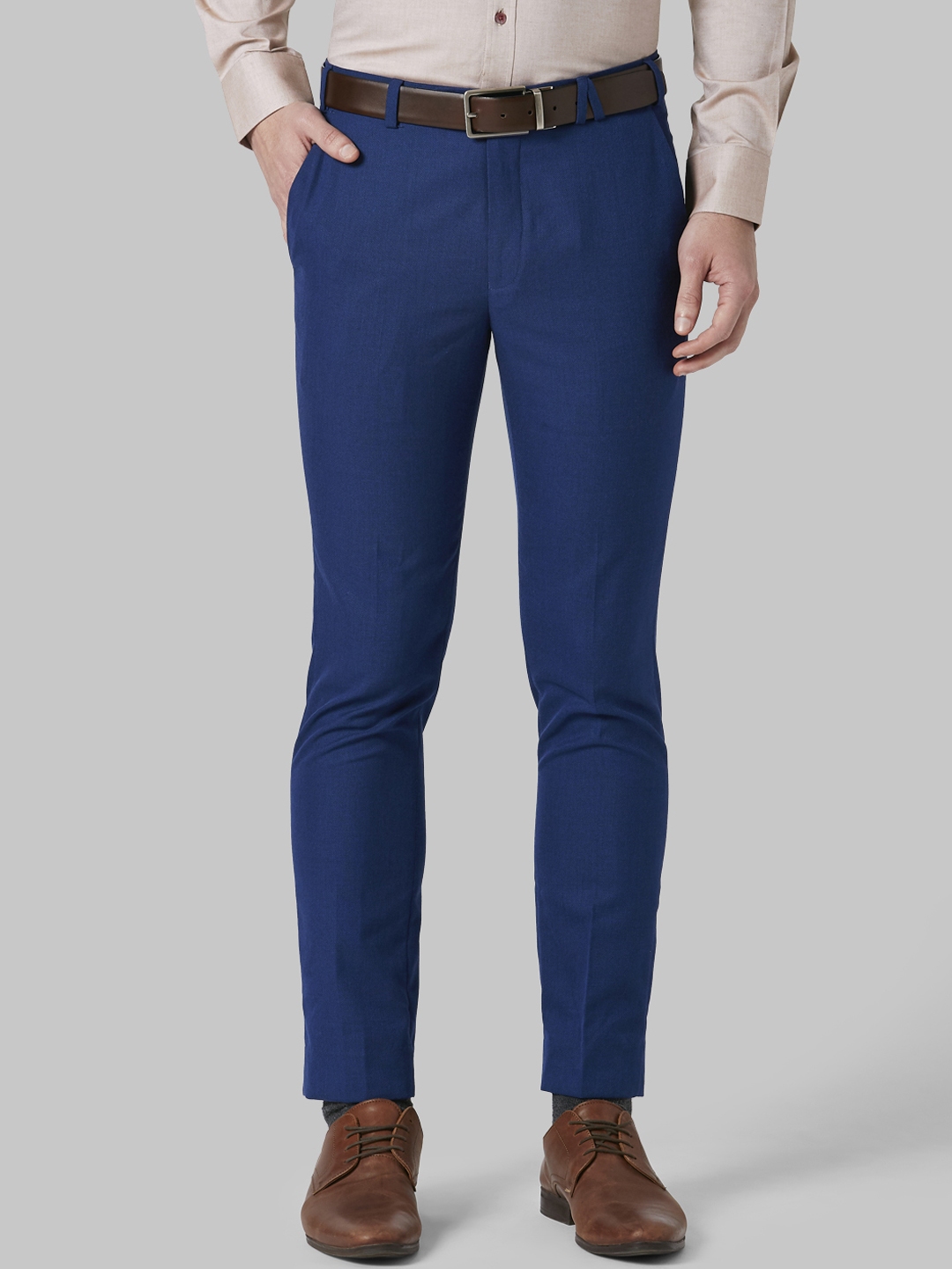 blue formal trousers mens