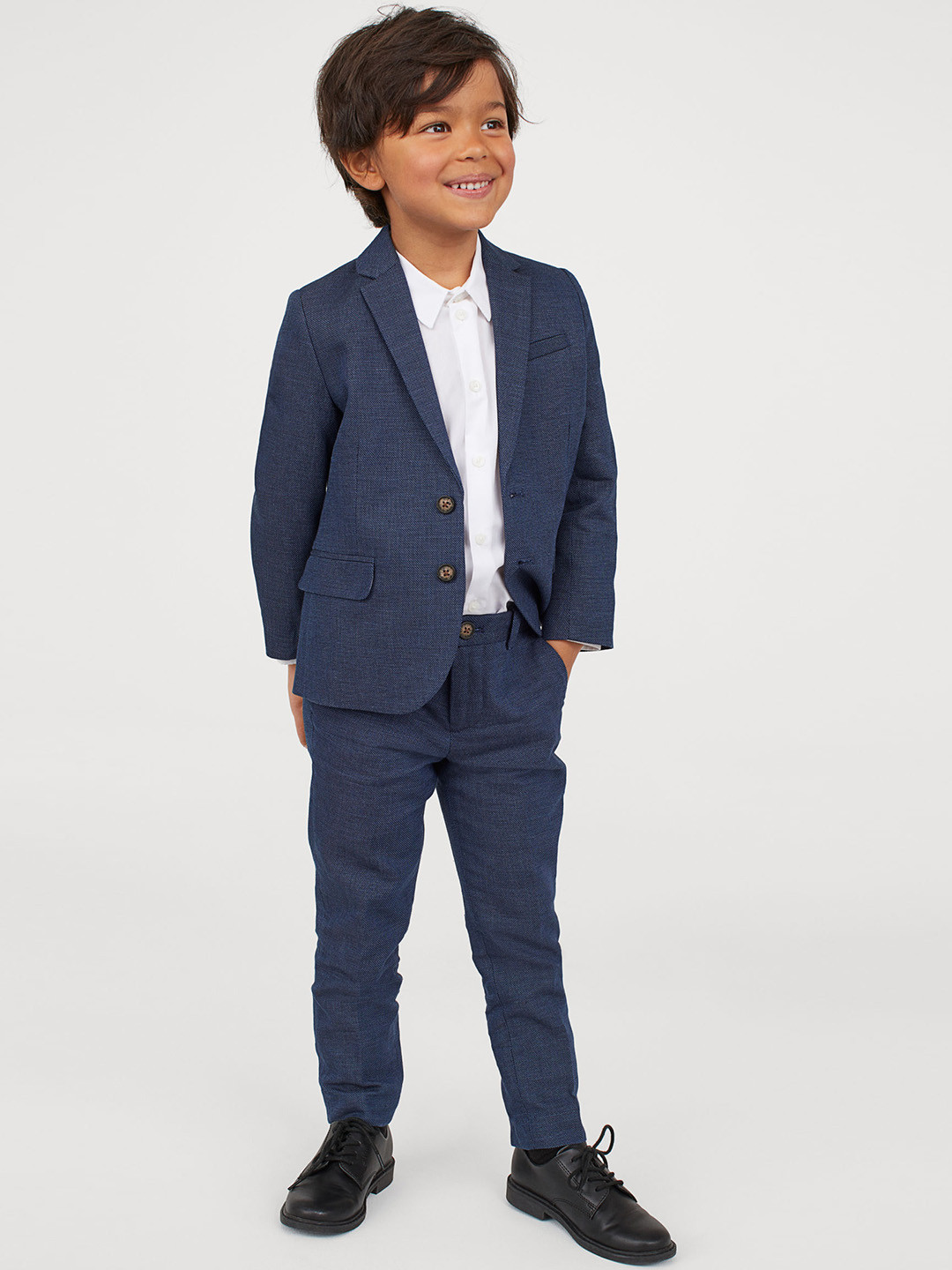 Buy H&M Boys Blue Suit Trousers Trousers for Boys 11408508 Myntra