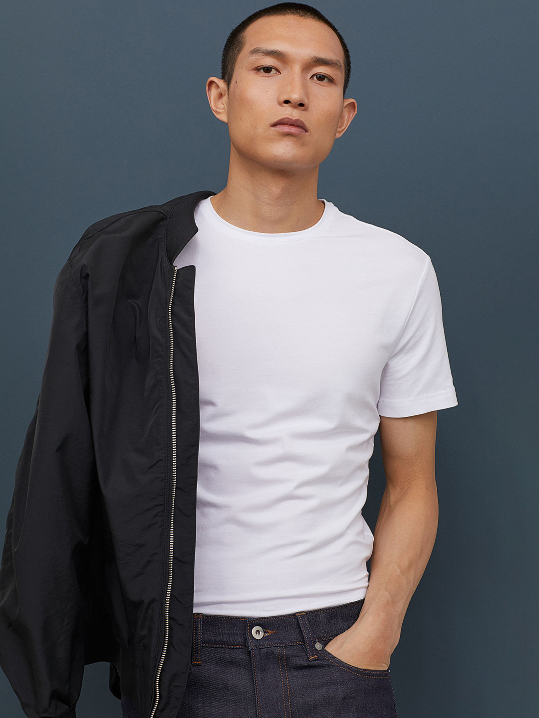 Buy H&M Men 5 Pack T Shirts Slim Fit Lounge Tshirts for Men 11408168