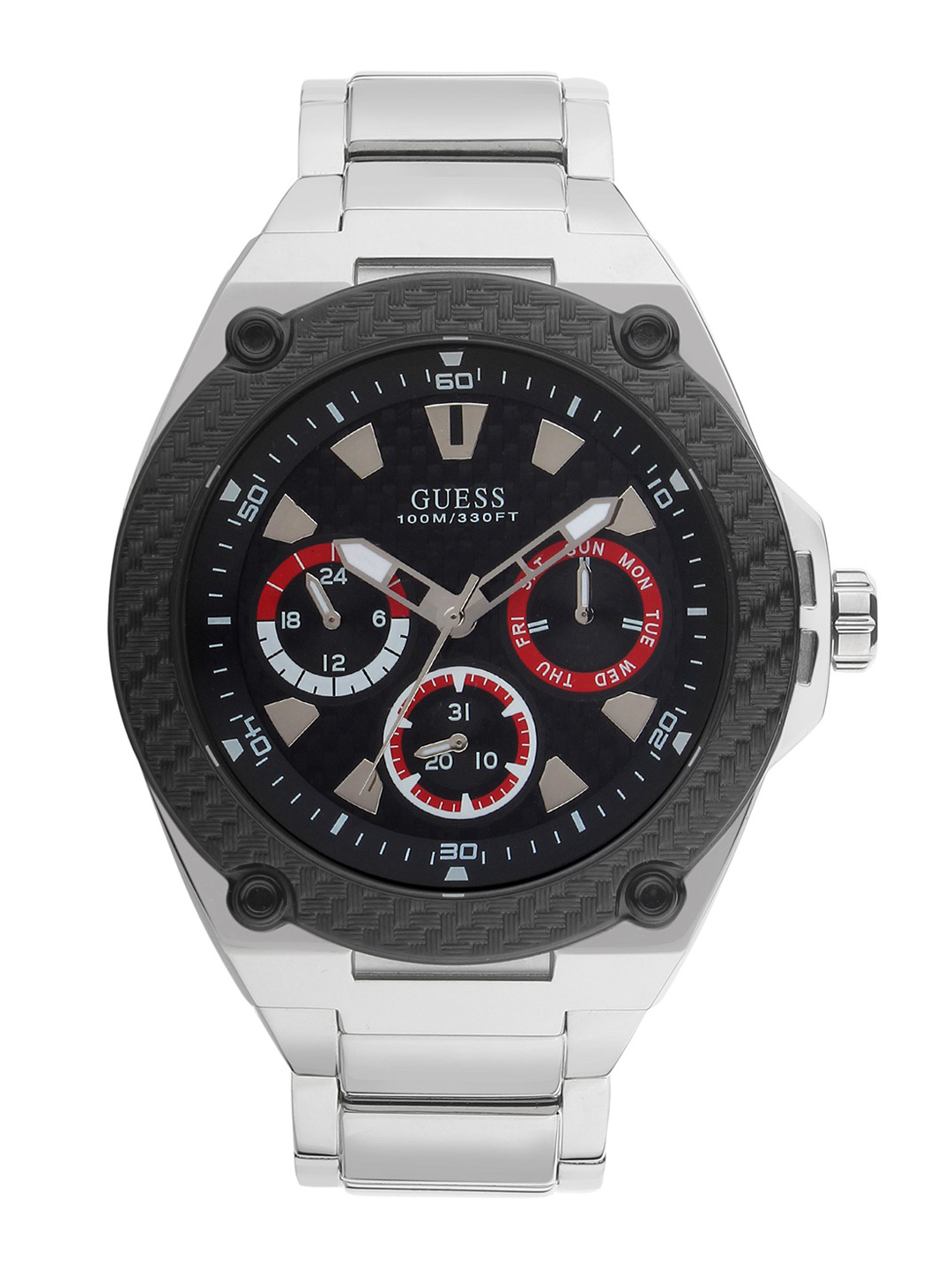 Buy GUESS Men Black Analogue Watch W1305G1 Watches for Men 11412752