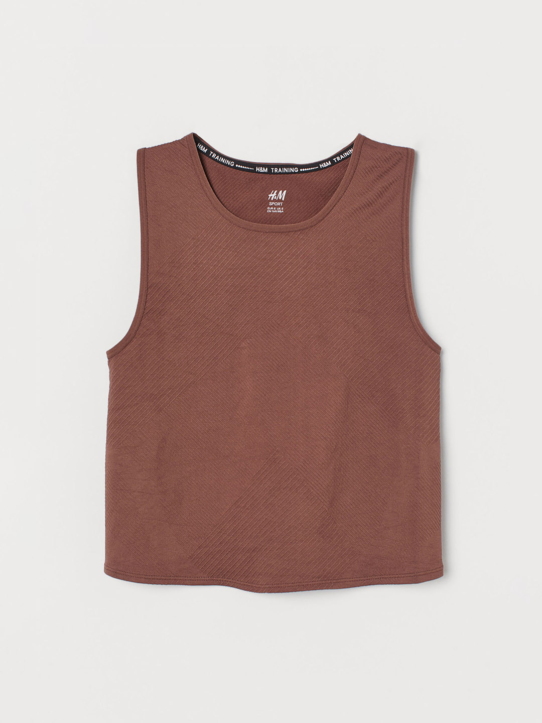 Buy H&M Women Brown Cropped Seamless Sports Top Tops for Women 11408476 Myntra