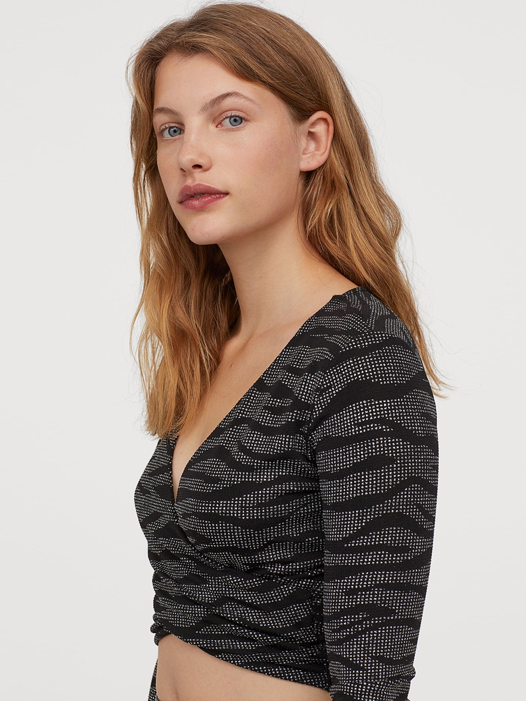 v neck tops myntra