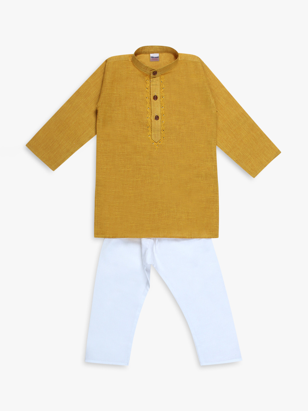 Boys Mustard Yellow Cotton Kurta !!!