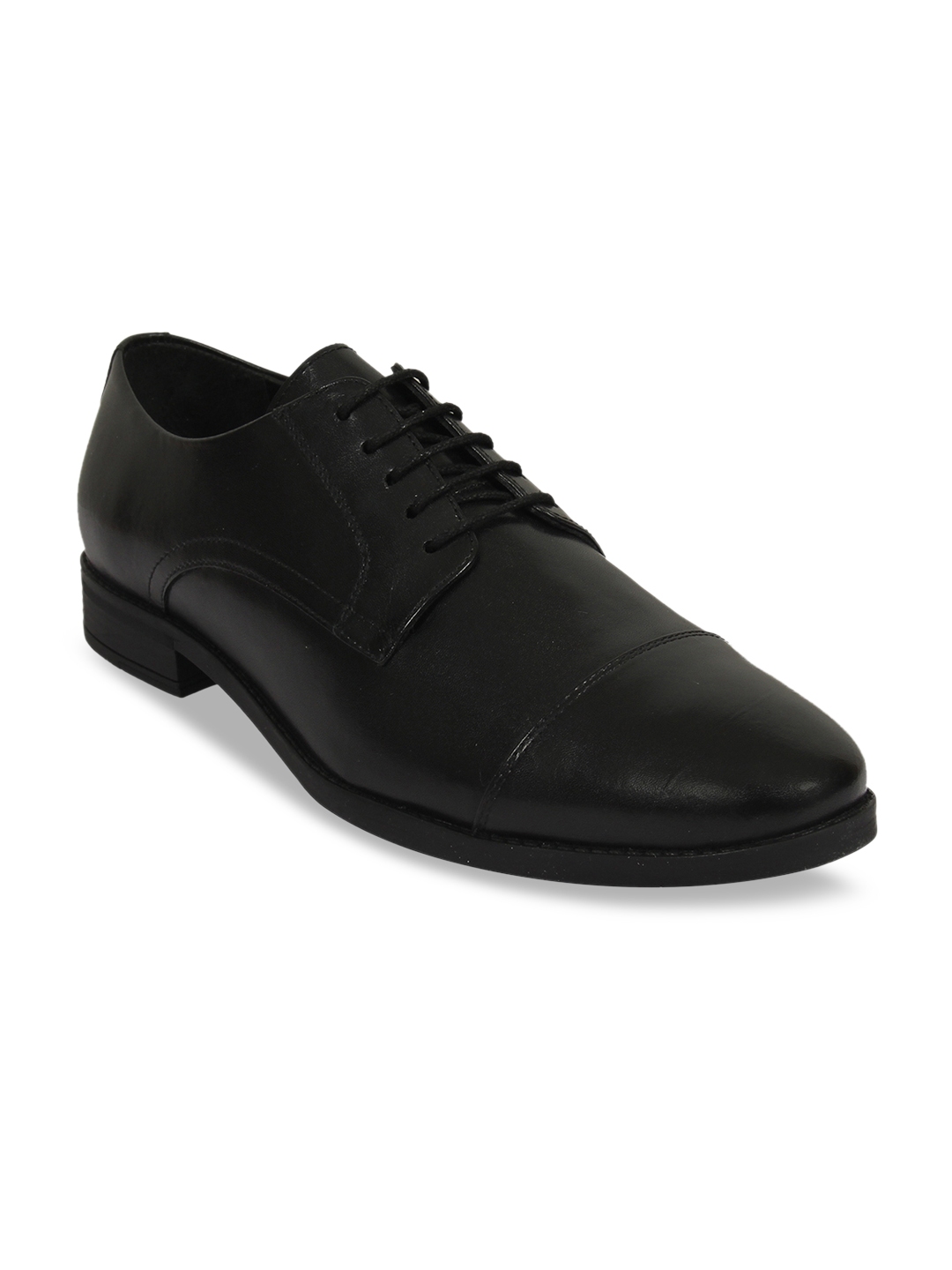 Buy Aditi Wasan Men Genuine Leather Black Formal Derbys - Formal Shoes ...