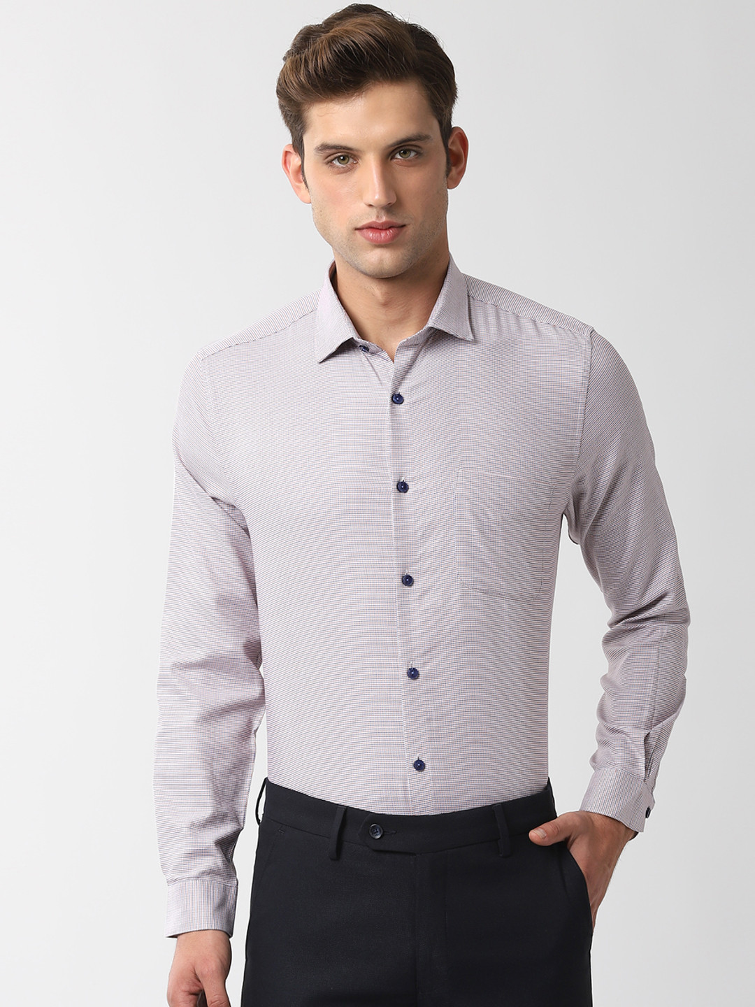 Buy Peter England Men Multicoloured Slim Fit Printed Formal Shirt